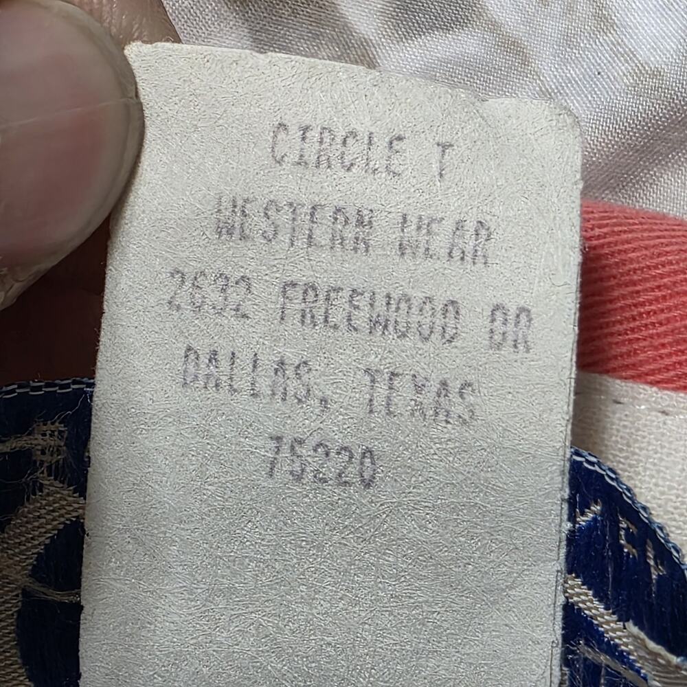 Vintage Circle T Marilyn Lenox Western Shirt Medium Aztec Southwest Button USA - Picture 9 of 9